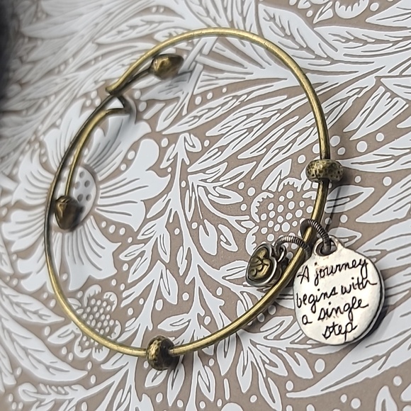 Brighton Art & Soul Collection: "A Journey Begins w A Single Seed" Rustic Bangle - Picture 9 of 9